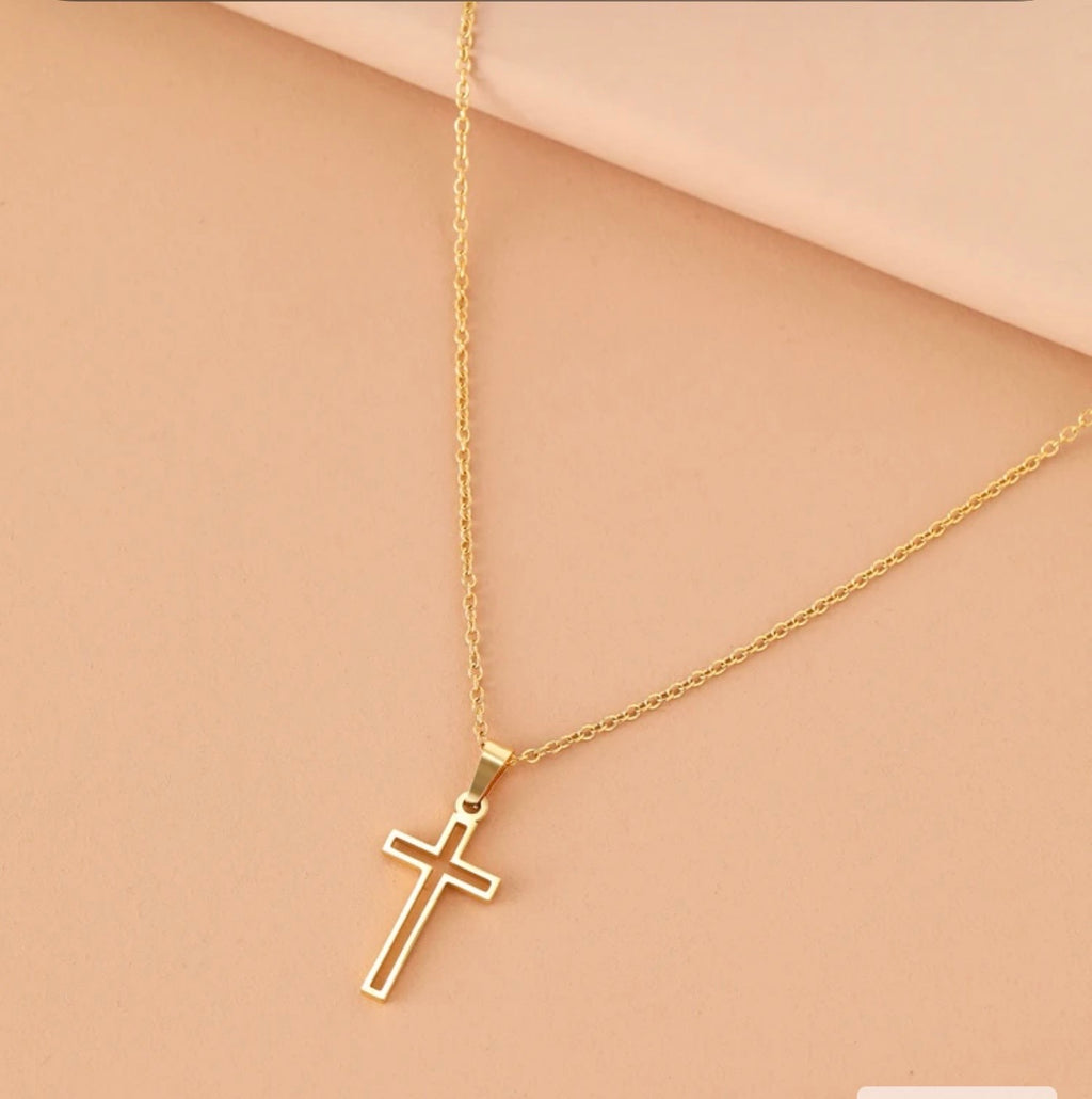 #3 & #4 chaîne pendentif en croix