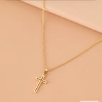 #3 & #4 chaîne pendentif en croix