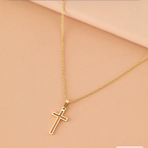#3 & #4 chaîne pendentif en croix