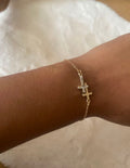 Bracelet double croix