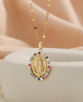 Chaîne pendentif vierge Marie
